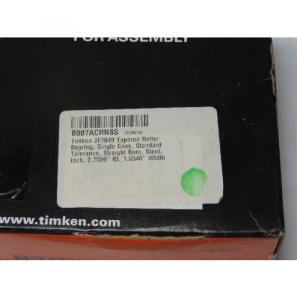 TIMKEN JF7049A Tapered Roller Bearing #3 image