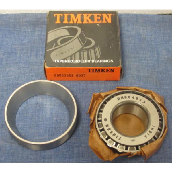 Timken HM804843 Roller Bearing &amp; HM804810 Tapered Roller Bearing Cup Race - NIB! #2 image