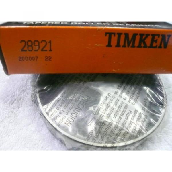 TIMKEN 28921 TAPERED ROLLER BEARING CUP .. NEW OLD STOCK.. UNUSED #3 image