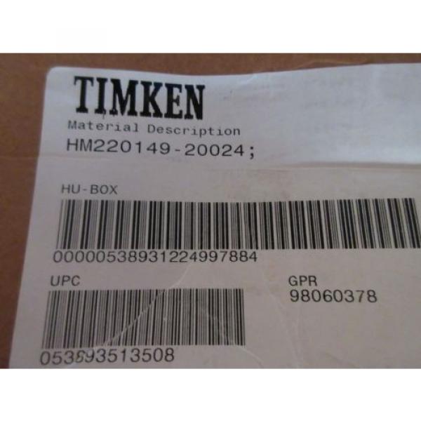Timken HM220149 Tapered Roller Bearing Single Cone, 3.9360&#034; ID, 1.6540&#034; W, USA #10 image