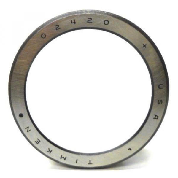 TIMKEN TAPERED ROLLER BEARING CUP / RACE 02420, USA #1 image
