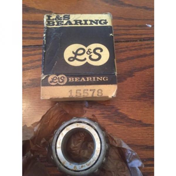L&amp;S 15578 Tapered Roller Bearing Cone New Old Stock NOS Vintage USA #1 image