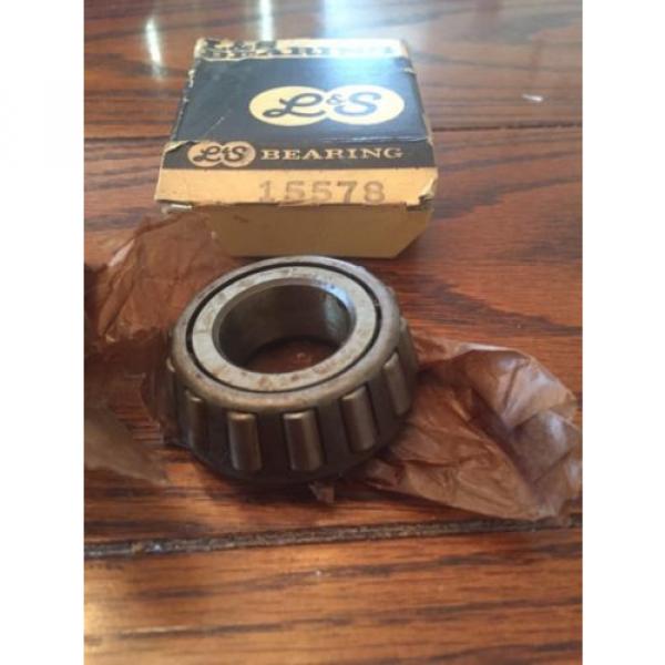 L&amp;S 15578 Tapered Roller Bearing Cone New Old Stock NOS Vintage USA #2 image