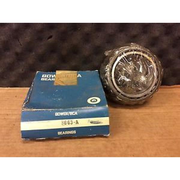 NOW NEW IN BOX BOWER 663A TAPERED ROLLER BEARING #1 image