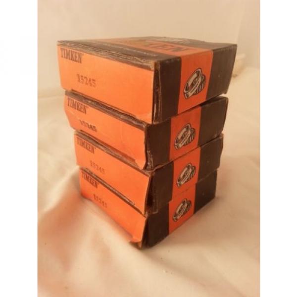 TIMKEN 15245 TAPERED ROLLER BEARINGS RACER CUP NOS AIRCRAFT LOT OF 4! #7 image