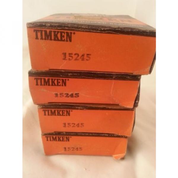 TIMKEN 15245 TAPERED ROLLER BEARINGS RACER CUP NOS AIRCRAFT LOT OF 4! #8 image