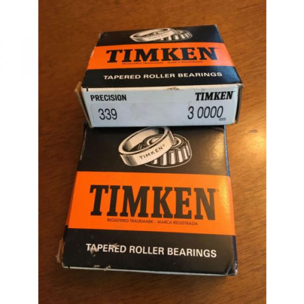 TIMKEN PRECISION TAPERED ROLLER BEARING 339  3 0000 ~ New in box #1 image