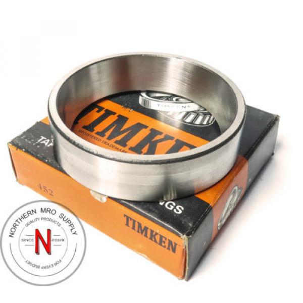 NEW Timken 452 Tapered Roller Bearing Cup OD: 4-1/4&#034;, Width: 1.063&#034; #1 image