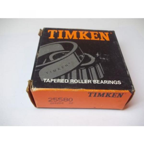 NIB TIMKEN TAPERED ROLLER BEARINGS MODEL # 25580 NEW OLD STOCK 200206 22 #1 image