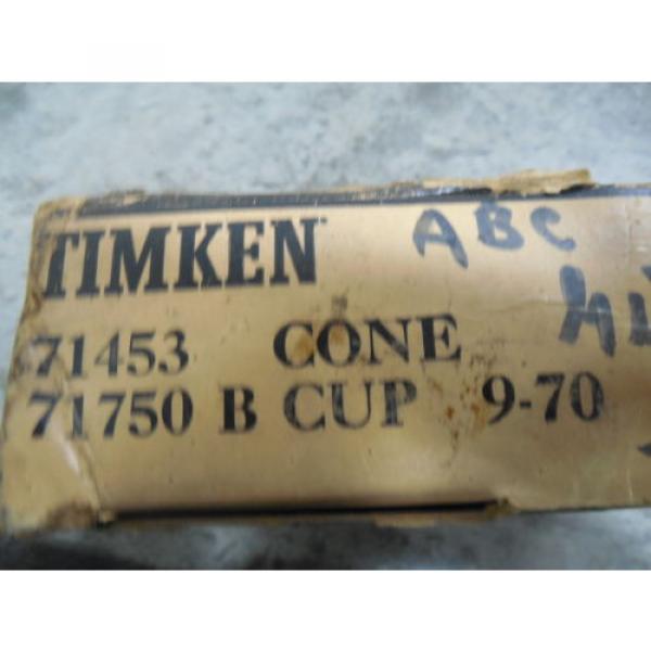 NEW Timken Tapered Roller Bearing 71453 Cone 71750 B Cup 9-70 #2 image