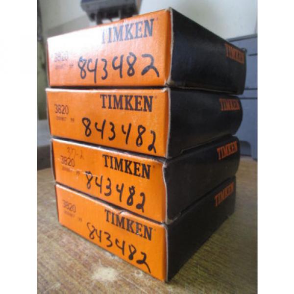 NEW LOT OF 4 TIMKEN TAPERED ROLLER BEARING 3820 #2 image