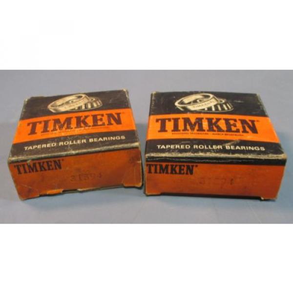 Lot of 2 Timken 31594 Tapered Roller Bearing 1-3/8&#034; Bore NIB #1 image