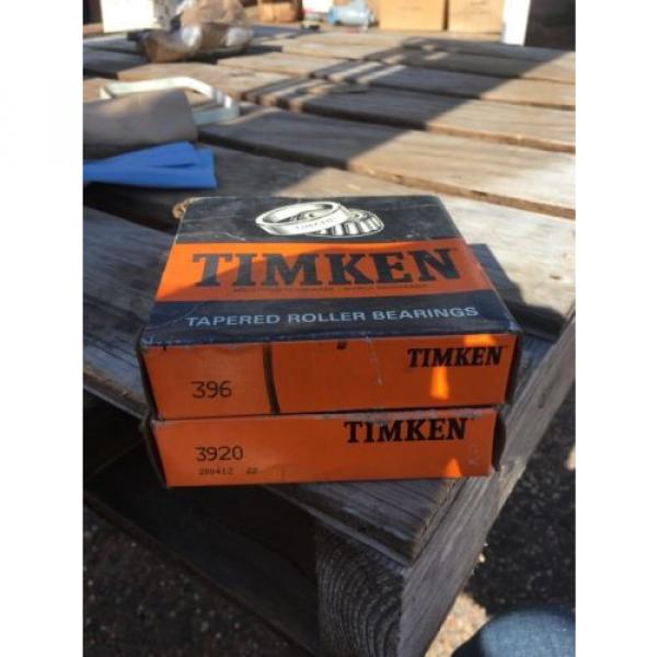 LOT OF 2 TIMKEN TAPERED ROLLER BEARING RACE 396 3920 #1 image