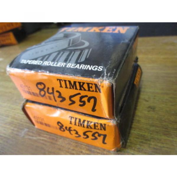 NEW LOT OF 2 TIMKEN TAPERED ROLLER BEARINGS 43131 #3 image