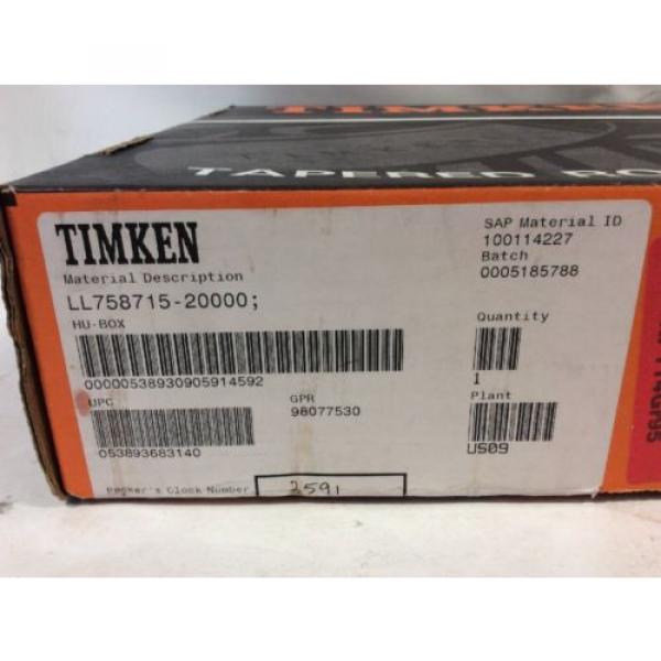 Timken LL758715 Tapered Roller Bearing Single Cup 15.0000&#034; OD X 0.8125&#034; Width #2 image