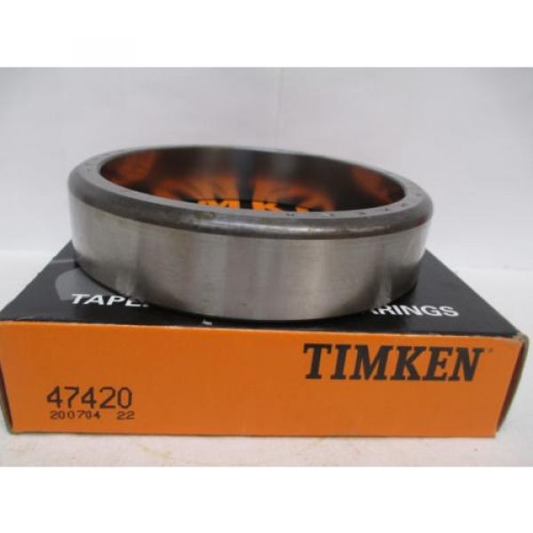 NEW TIMKEN TAPERED ROLLER BEARING RACE 47420 #1 image