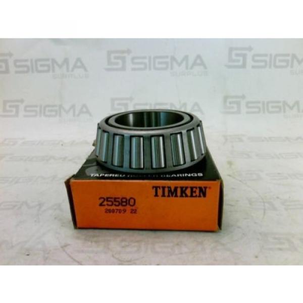 Timken 25580 Tapered Roller Bearing New #1 image