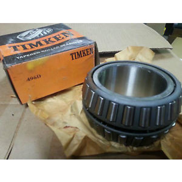Timken 496D Tapered Roller Bearing, Double Cone, Standard Tolerance, Straight Bo #1 image