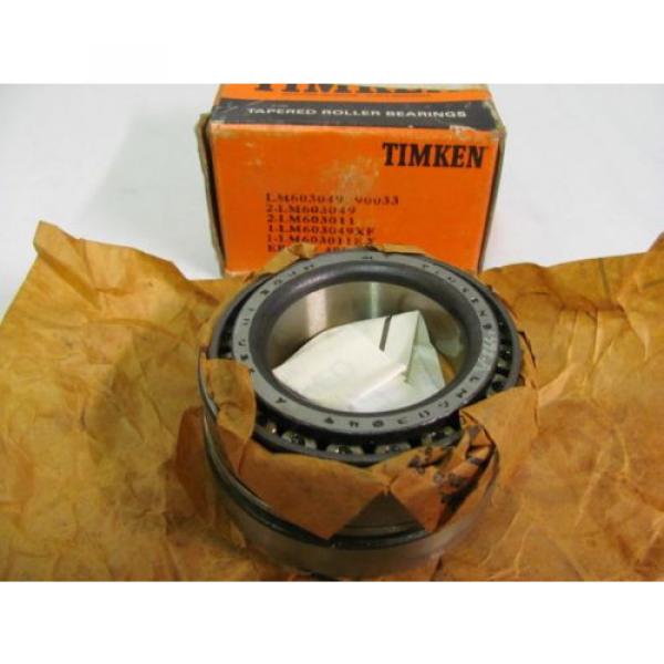 Timken LM603049 90033 Tapered Roller Bearing Set, New #1 image