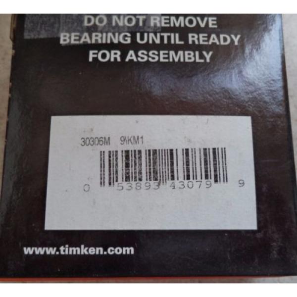 Timken IsoClass 30306M 9\KM1 Tapered Roller Bearing #2 image