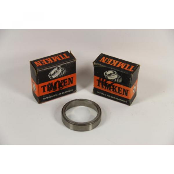 LOT OF 2 Timken 15520 Tapered Roller Bearing Outer Race, 2.250&#034; OD, 0.5313&#034; Cup #1 image