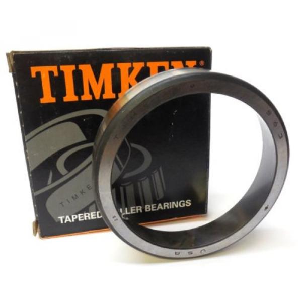 TIMKEN TAPERED ROLLER BEARING 563, STEEL, OD 5&#034;, W 1 1/8&#034;, MADE IN USA #1 image