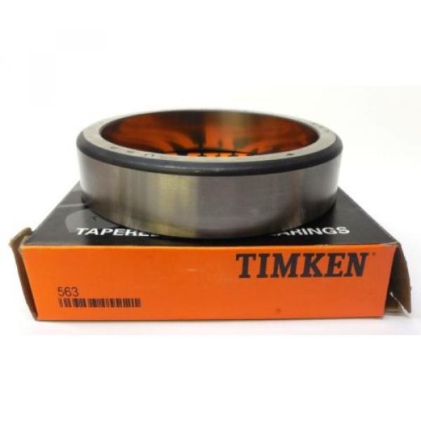 TIMKEN TAPERED ROLLER BEARING 563, STEEL, OD 5&#034;, W 1 1/8&#034;, MADE IN USA #3 image