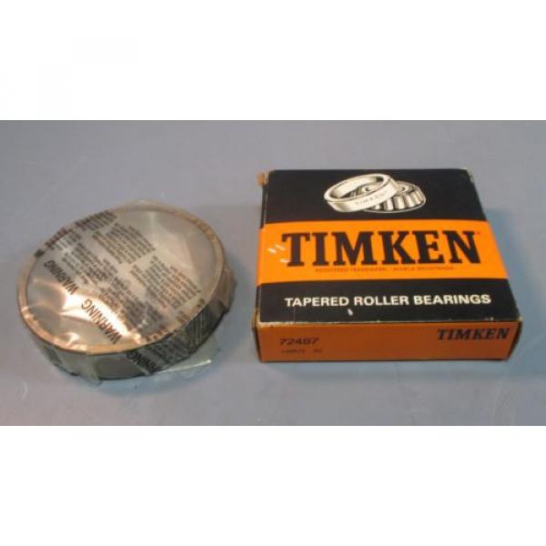 Timken 72487 Tapered Roller Bearing Cup Only 3-1/2&#034; ID, 1&#034; Wide NIB #1 image