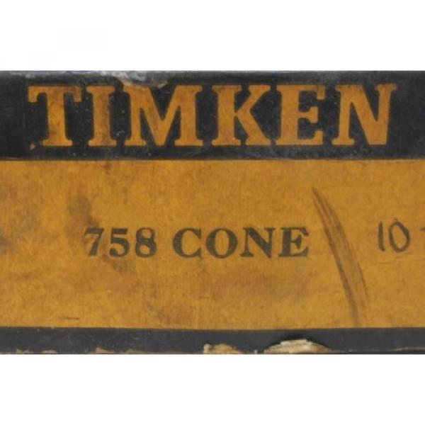 TIMKEN TAPERED ROLLER BEARING, 758 CONE, 3.3750&#034; BORE #2 image