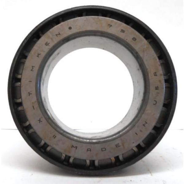 TIMKEN TAPERED ROLLER BEARING, 758 CONE, 3.3750&#034; BORE #6 image
