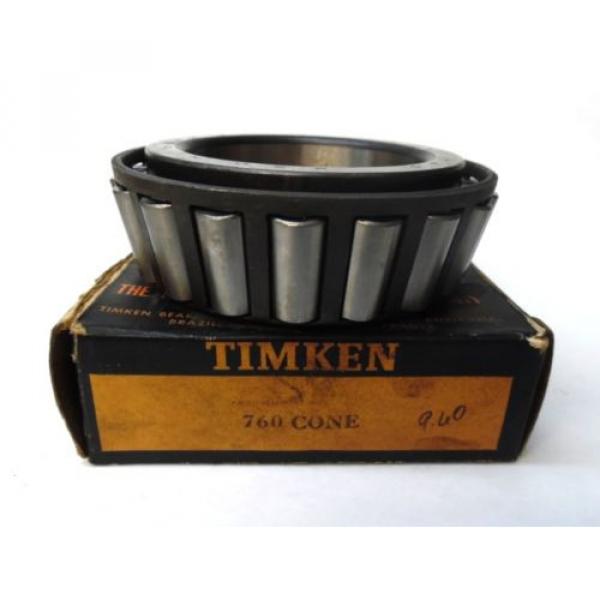TIMKEN TAPERED ROLLER BEARING CONE 760, INNER RING WIDTH 1.9&#034;, 3-9/16&#034; BORE, NIB #1 image