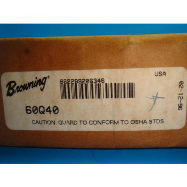 Browning 60Q40 Roller Chain Sprocket Split Taper 60 Pitch 40 Teeth NEW IN BOX #2 image