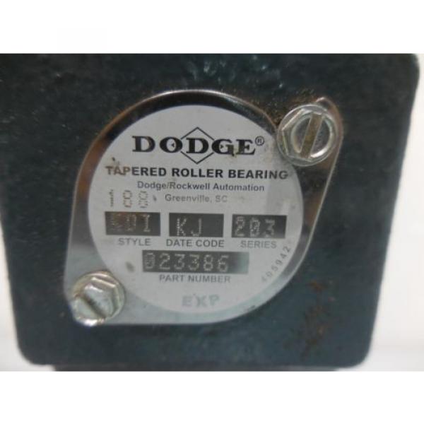 RX-641, DODGE 023386 TAPERED ROLLER BEARING PILLOW BLOCK. STYLE KDI. SERIES 203. #6 image