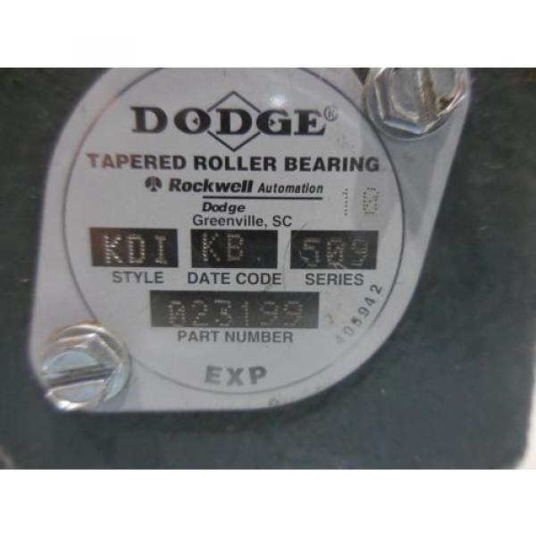 RX-642, DODGE 023199 TAPERED ROLLER BEARING PILLOW BLOCK. STYLE KDI. SERIES 509. #6 image