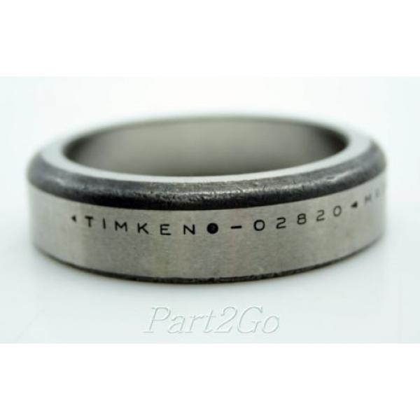 TIMKEN 02820 Tapered Roller Bearings Outer Race Cup, Steel #1 image
