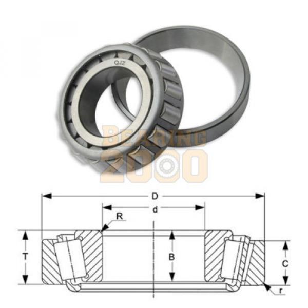 1x 740-742 Tapered Roller Bearing Bearing 2000 New Free Shipping Cup &amp; Cone #3 image