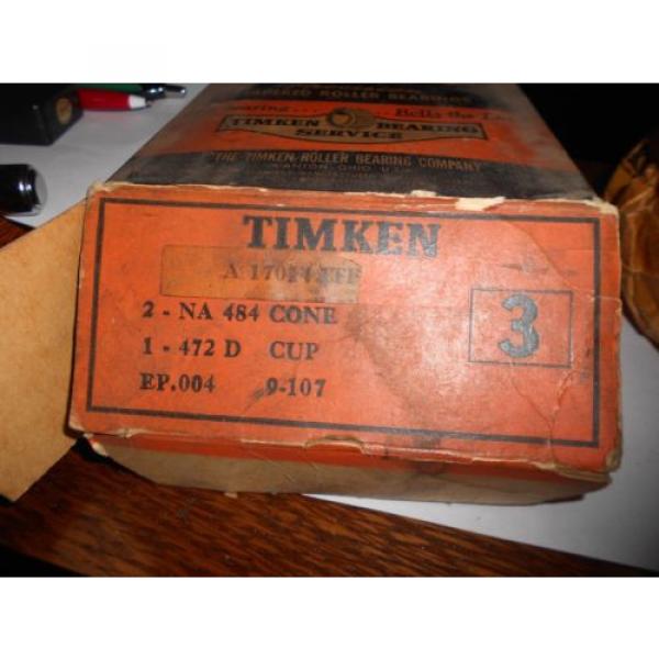 2 Timken NA484-3 Precision Tapered Roller Bearing Cone, W 472D DBL Cup, Assembly #2 image
