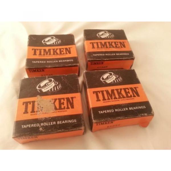 TIMKEN 15245 TAPERED ROLLER BEARINGS RACER CUP NOS AIRCRAFT LOT OF 4! #2 image