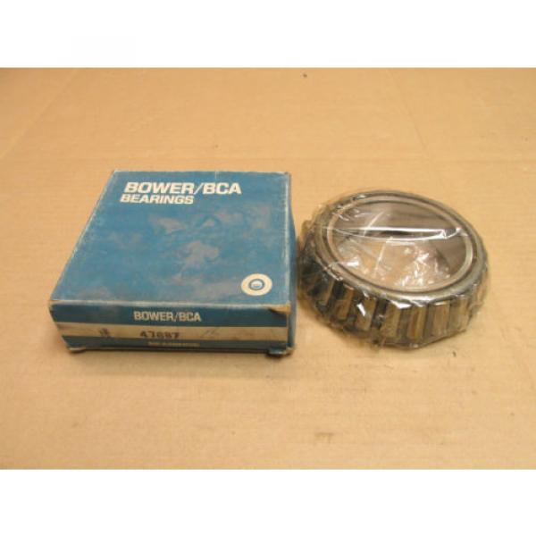 NIB BOWER 47687 TAPERED ROLLER BEARING 82.3 mm 3 1/4&#034; ID NEW #1 image