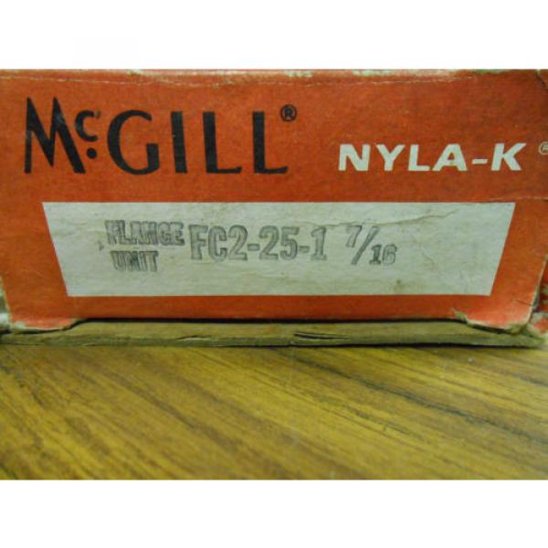 NEW McGILL NYLA-K FLANGE UNIT BEARING FC2-25-1 7/16 &#034; ............ WQ-132 #1 image