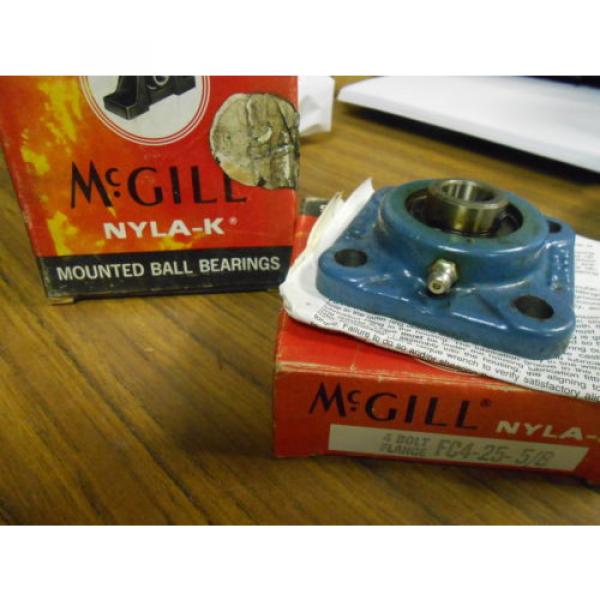 McGILL NYLA-K 4 BOLT FLANGE BEARING  FC4-25-5/8 ............... WQ-137 #2 image