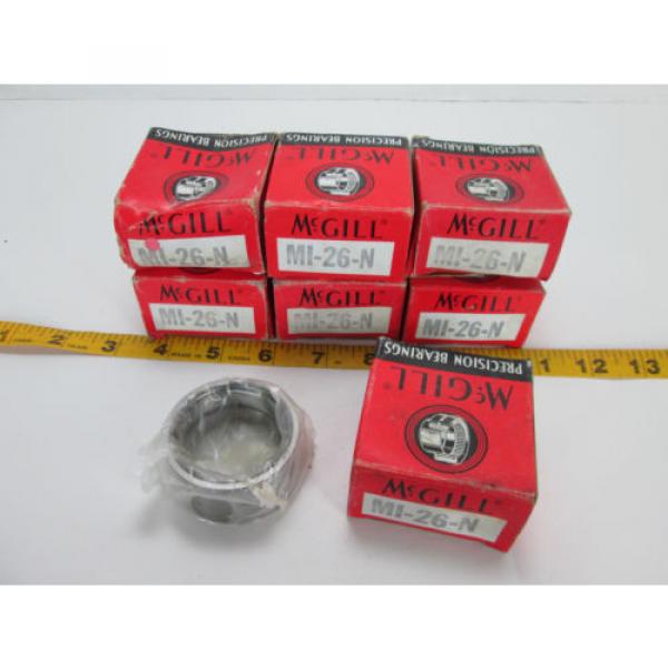 Lot of 7 McGill Precision Bearings Inner Ring MI-26-N NOS 2&#034; OD 1-5/8&#034; ID T #2 image