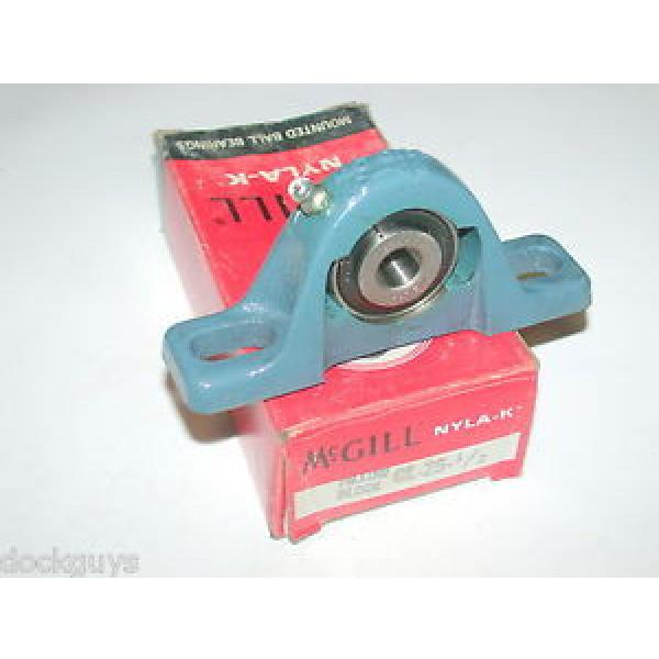 BRAND NEW IN BOX MCGILL NYLA-K PILLOW BLOCK BEARING CL-25-1/2 (2 AVAILABLE) #1 image