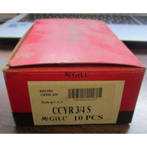 NEW MCGILL BOX OF 10 CAM YOKE ROLLER BEARINGS CCYR 3/4S #2 image