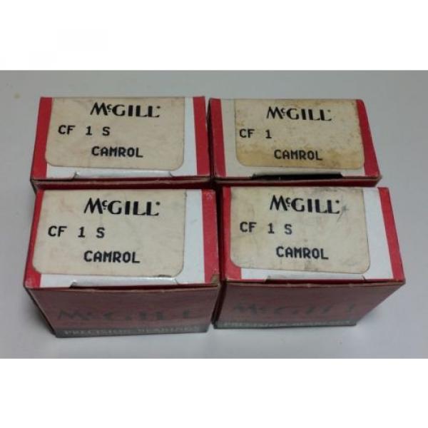 McGill Precision Bearings CamRol CF1S Cam Follower NIB Set Of 4 #4 image