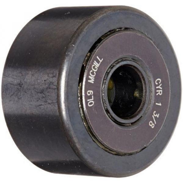 McGill CYR1 3/8 Cam Yoke Roller, Unsealed, Inch, Steel, 1-3/8&#034; Roller Diameter, #1 image