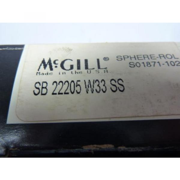McGill SB-22205-W33-SS Single Roller Ball Bearing ! NEW ! #3 image