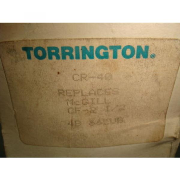 NEW TORRINGTON CAM FOLLOWER BEARING, CR-40, REPLACES MCGILL CF-2-1/2, NEW IN BOX #2 image