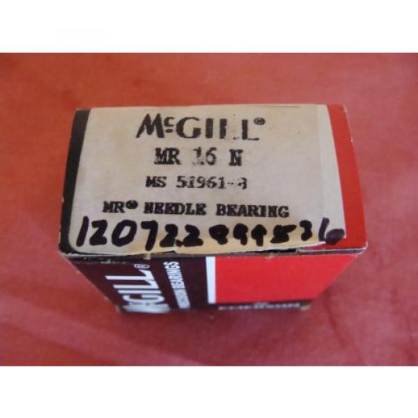 NEW OLD STOCK MCGILL HEAVY DUTY NEEDLE ROLLER BEARING MR 16 N #5 image