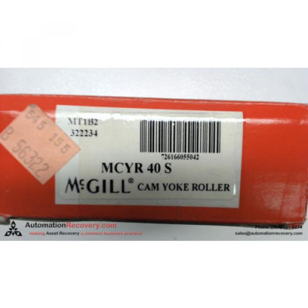 MCGILL MCYR 40 S CAM YOKE ROLLER INNER DIAMETER 40MM OUTER DIAMETER 80,  #113432 #4 image